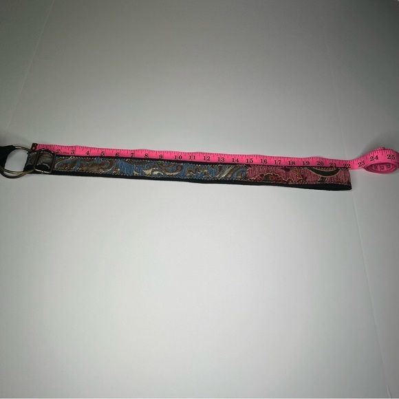 Just Be Blue and Green Crossbody Carpet Bohemian Bag with Geometric Pattern - Picture 15 of 16